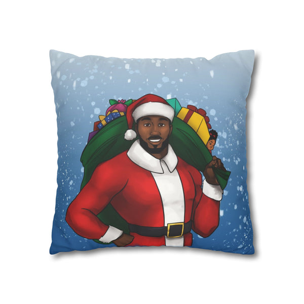 African American Faux Suede Pillow Cover