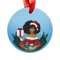 African American Mrs. Claus Ornament