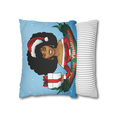 African American Mrs. Claus Christmas Pillow Cover