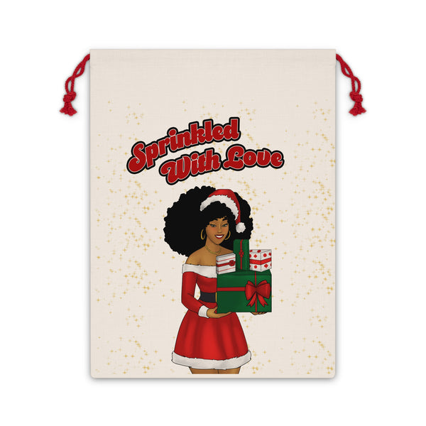 African American Mrs. Claus Christmas Gift Bag