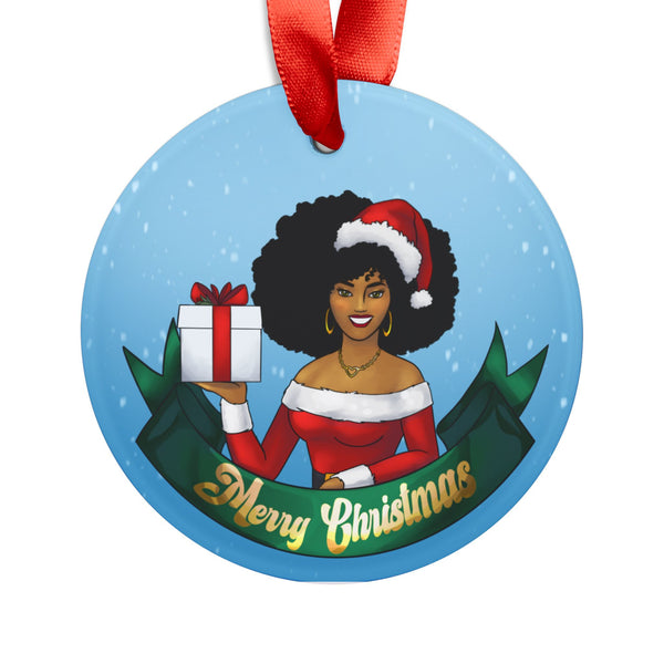 African American Mrs. Claus Ornament
