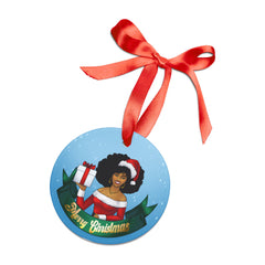 African American Mrs. Claus Ornament